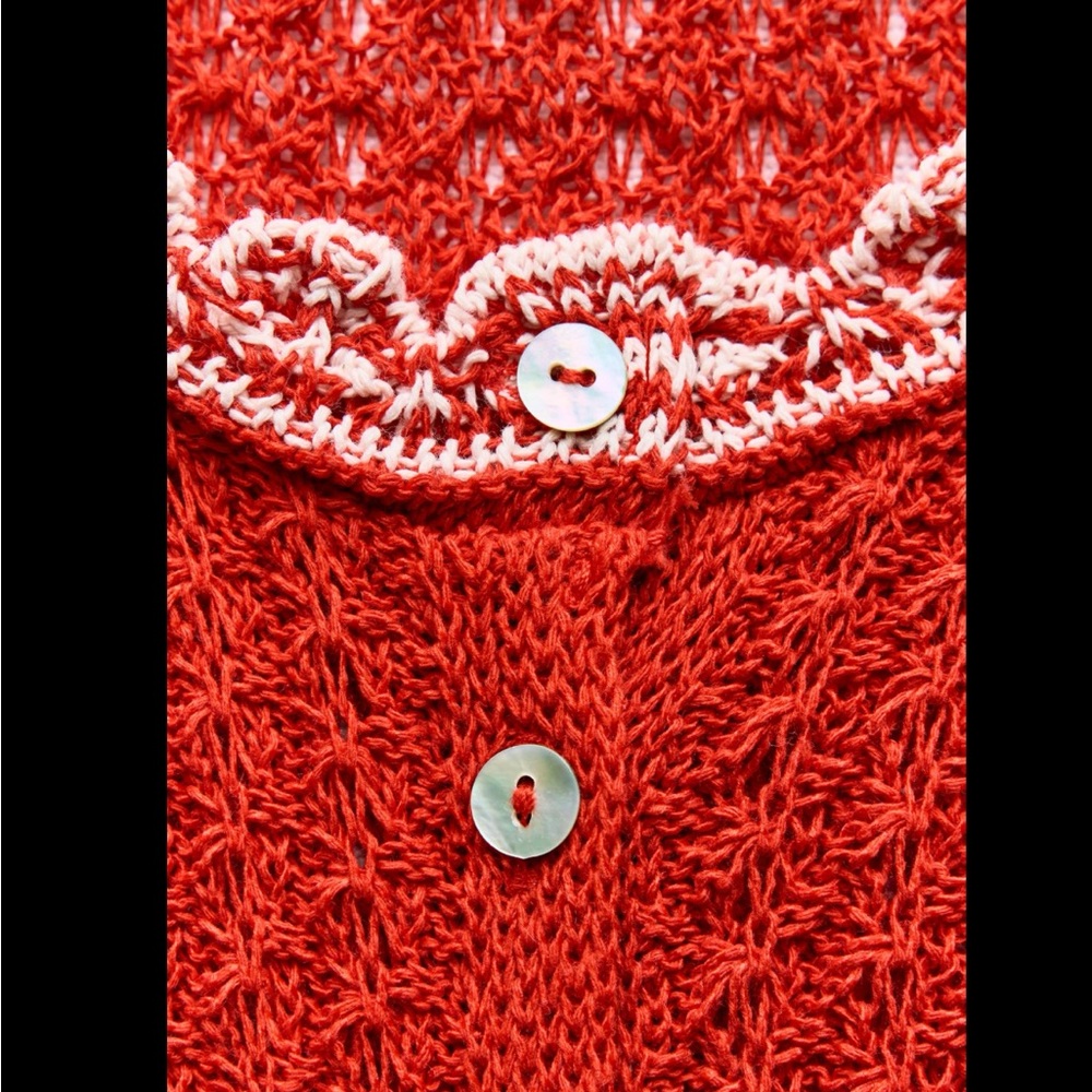 POINTELLE KNIT MINI DRESS - Picture 3 of 6